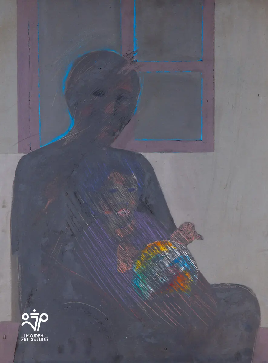 Mehdi Sahabi - 80 × 60 cm- Acrylic on canvas - 1991 
