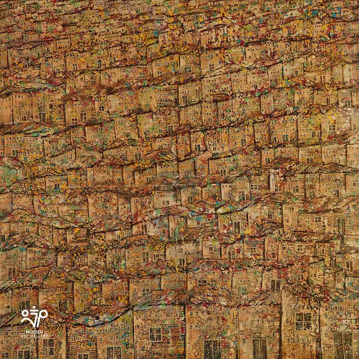Manouchehr Niazi - Kurdistan - 150 × 150 cm - Oil on canvas - 2004 - Private Collection