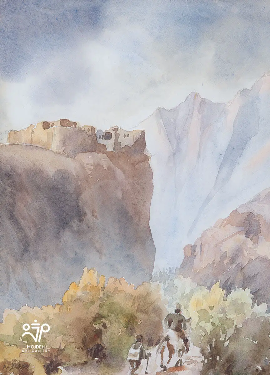 Bahman Rezaei - 28 × 20 cm - Watercolor on cardboard - 2001