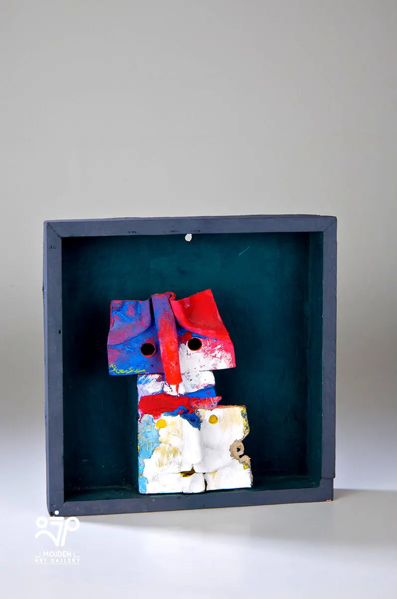 Mehdi Sahabi -  24 × 24 × 6 cm - Acrylic on wood - 2007