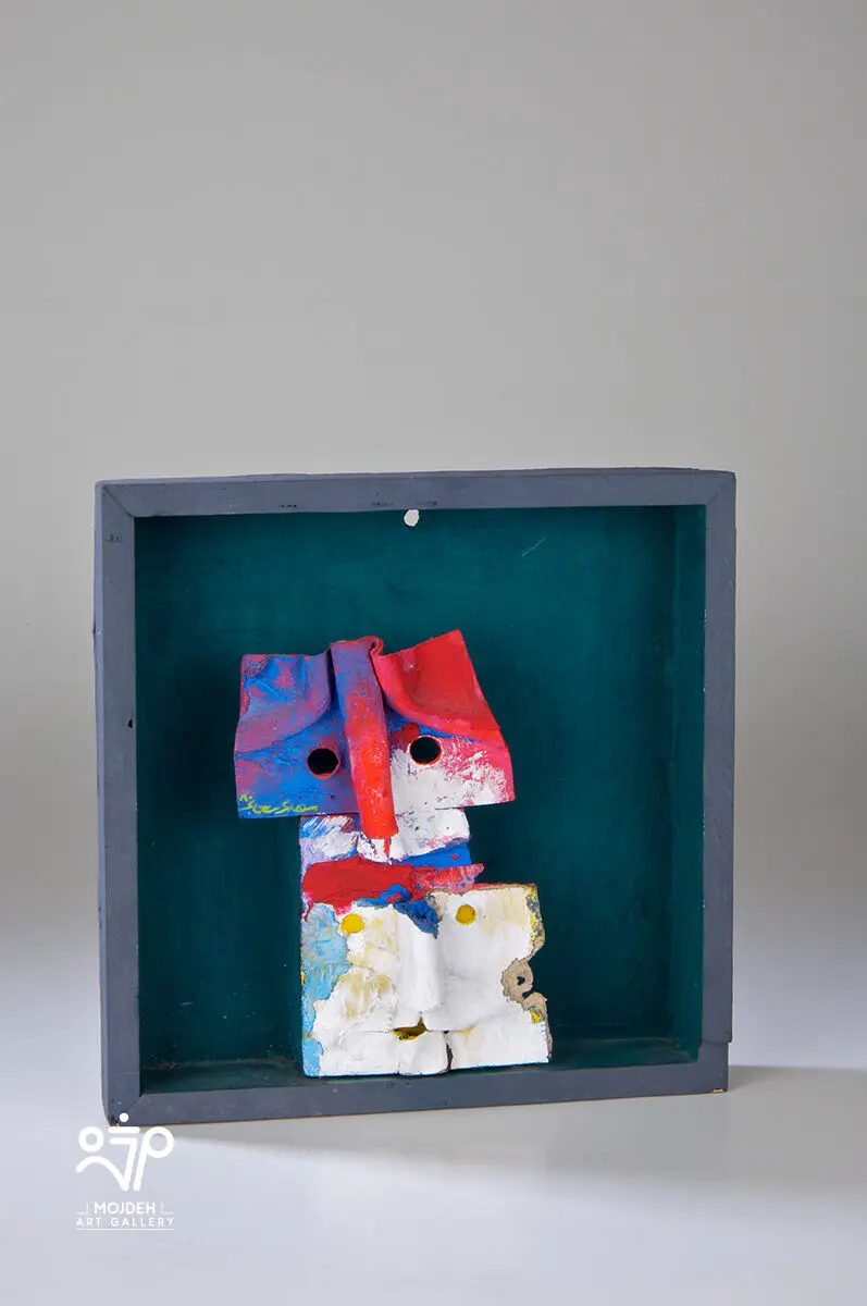 Mehdi Sahabi -  24 × 24 × 6 cm - Acrylic on wood - 2007