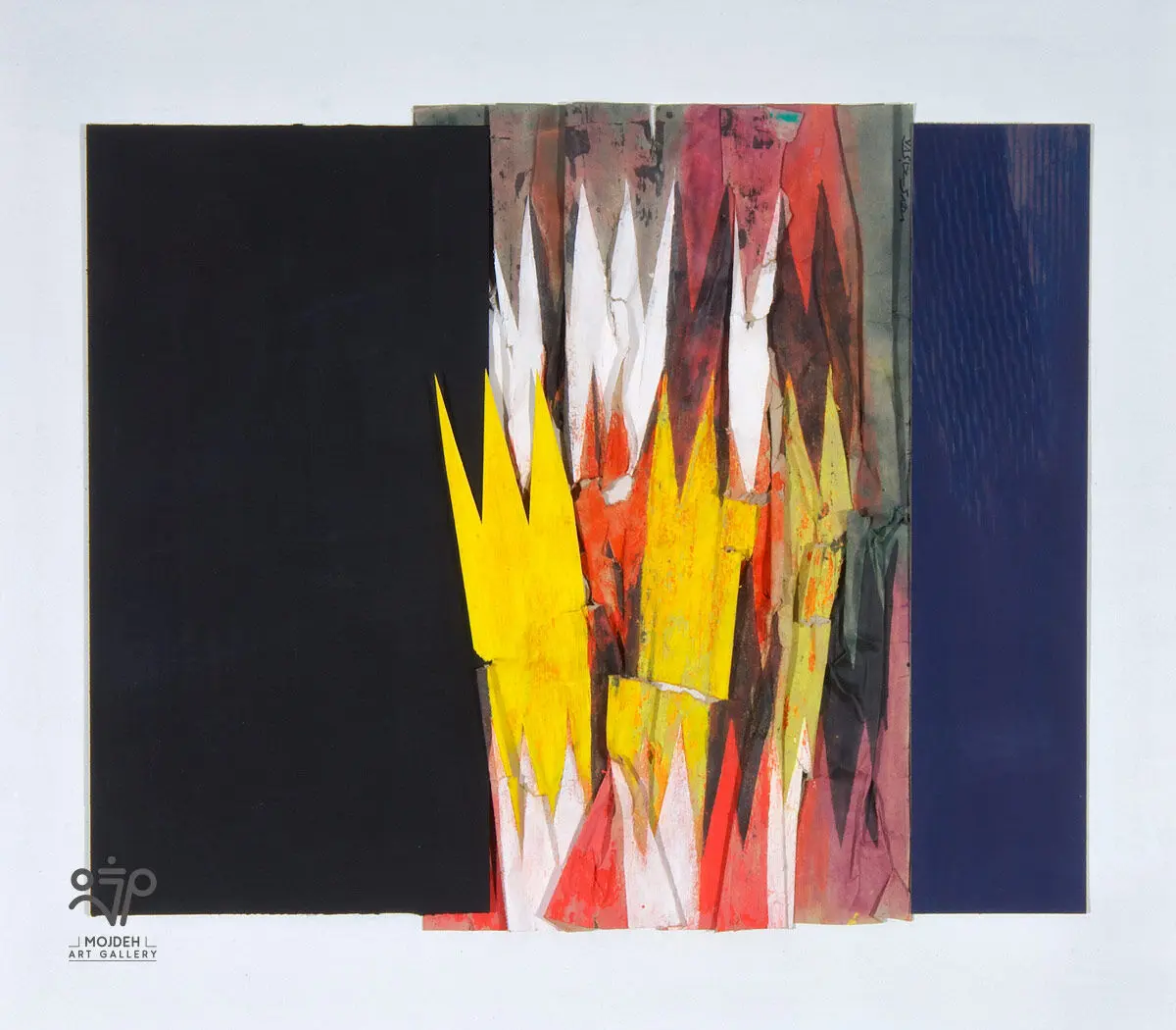 Mehdi Sahabi - 70 × 80 cm - Mixed Media on cardboard - 1999