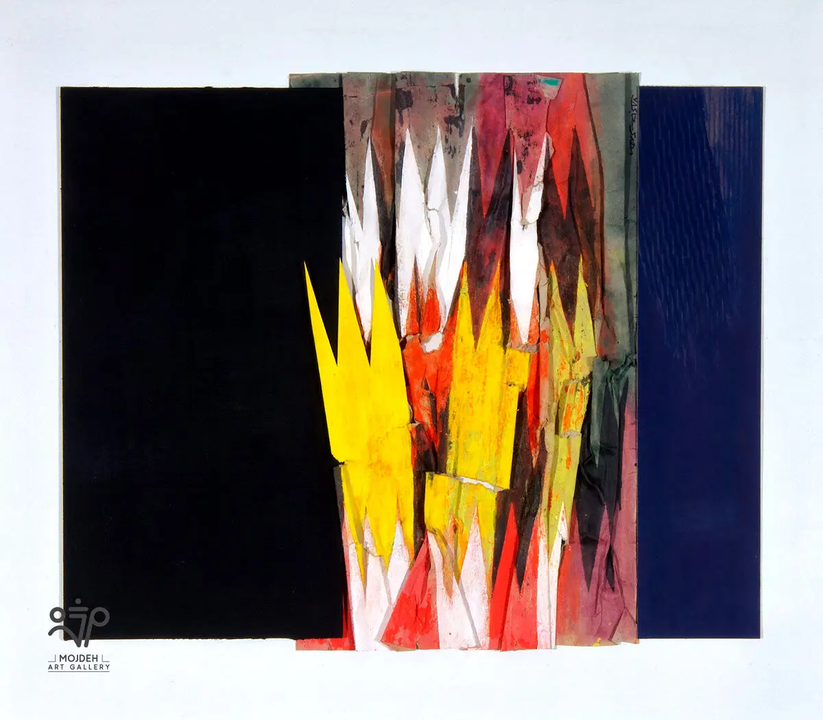 Mehdi Sahabi - 70 × 80 cm - Mixed Media on cardboard - 1999