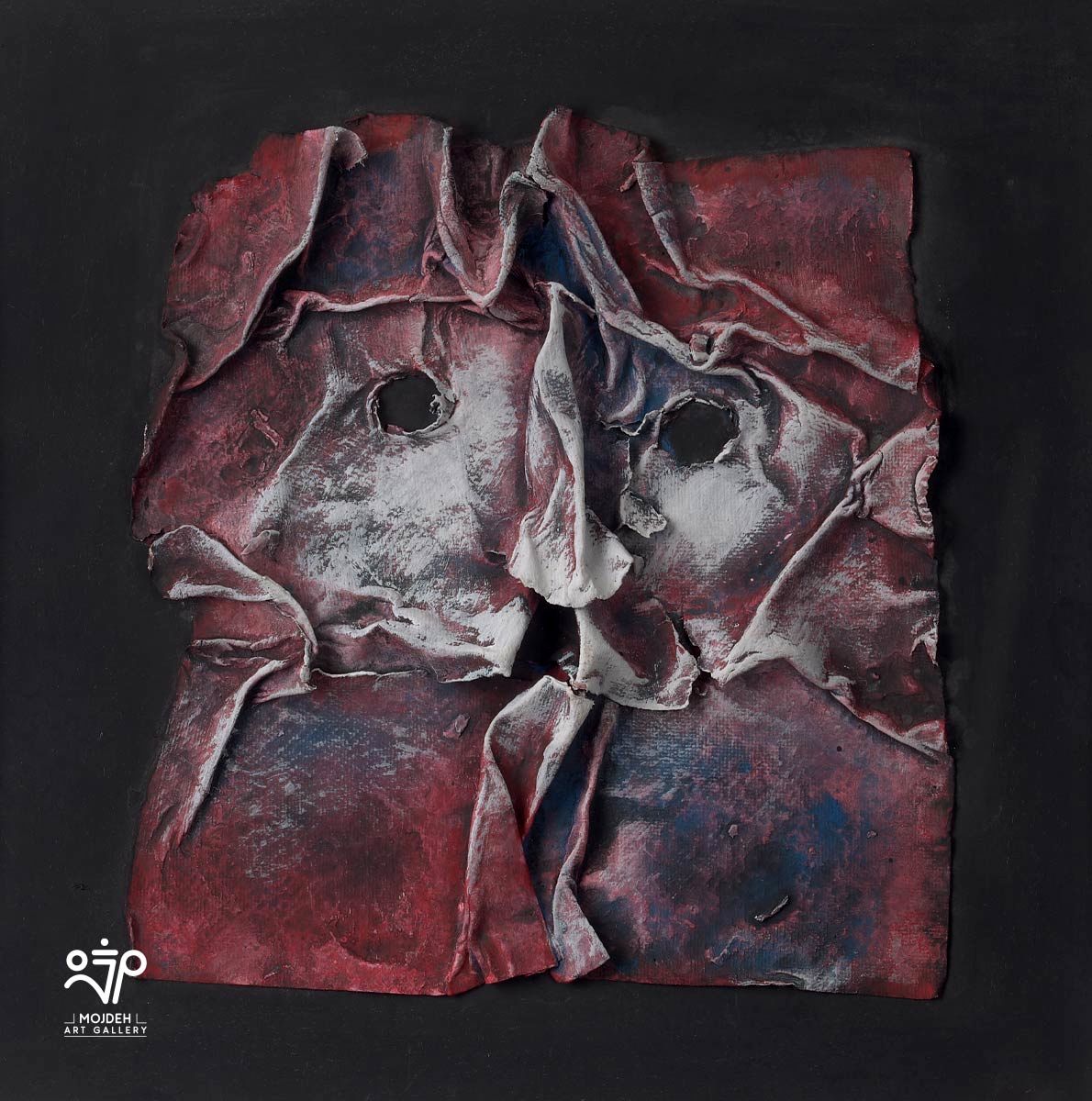 Mehdi Sahabi - 26 × 26 cm - Mixed Media on cardboard