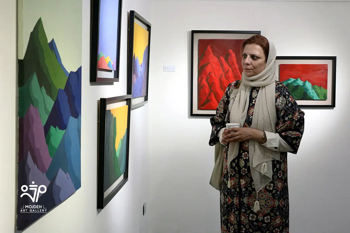 مرضیه اطهاری نیک عظم در نمایشگاه «بازاندیشی منظره» / 