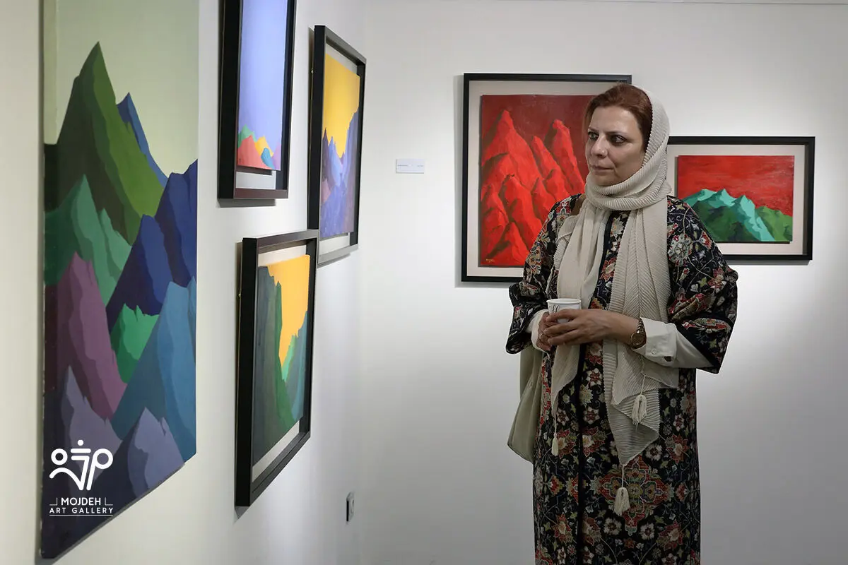 مرضیه اطهاری نیک عظم در نمایشگاه «بازاندیشی منظره» / 