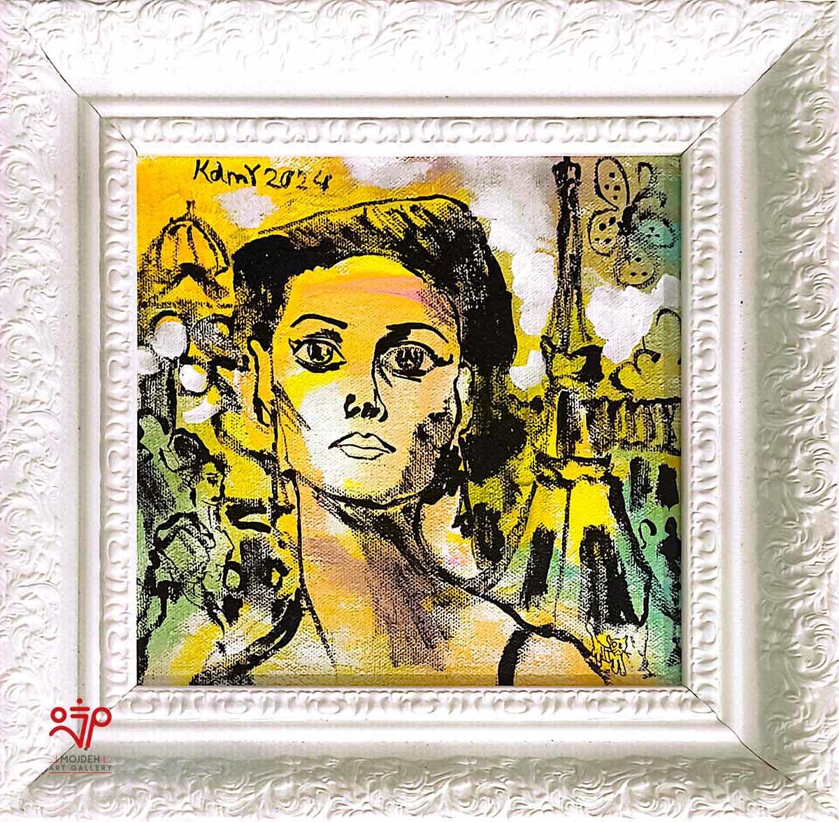 Kambiz Khodabandeh - 20 × 20 cm - Mixed media on canvas - 2024