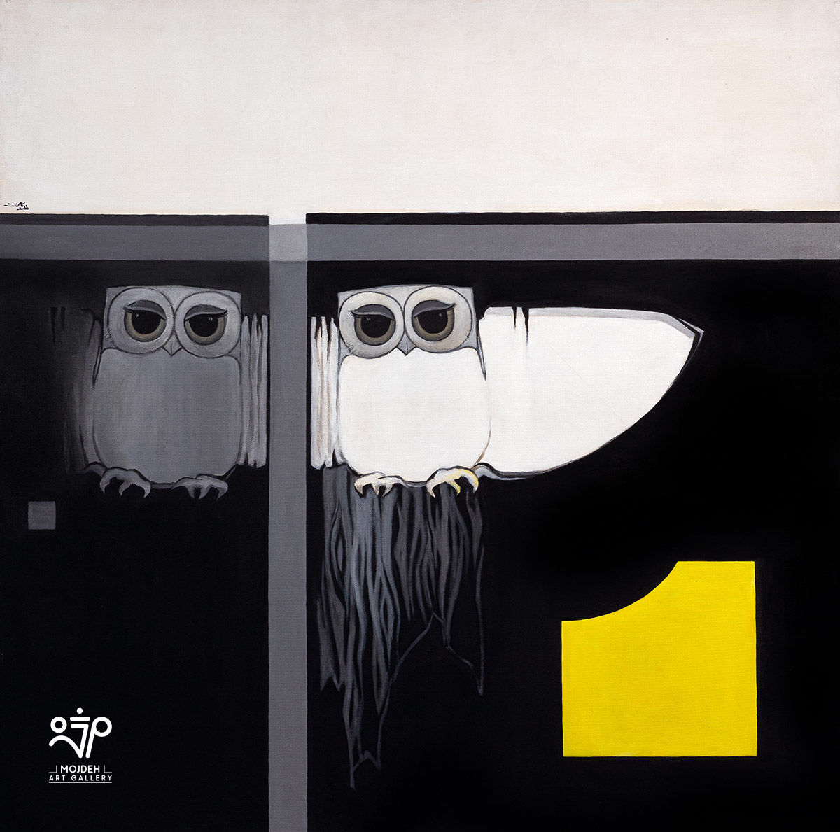 Talieh Kamran - 80 × 80 cm - Acrylic on canvas - Private Collection