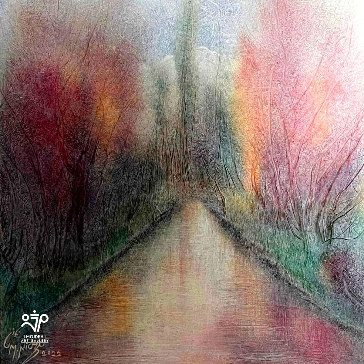 Manouchehr Niazi - 80×80 cm - Oil on canvas - 2022