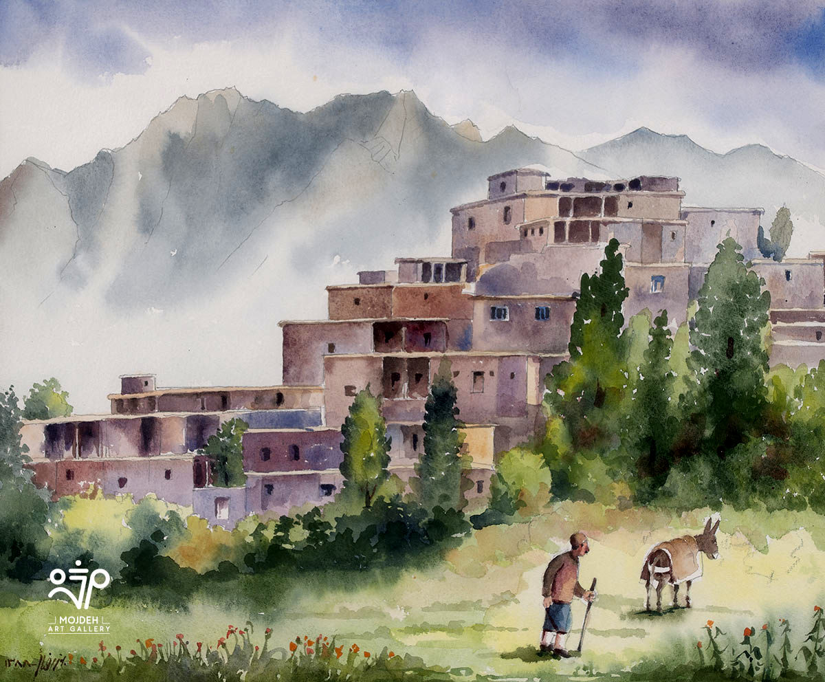 Bahman Rezaei - 37 × 45 cm - Watercolor on cardboard - 2009 
