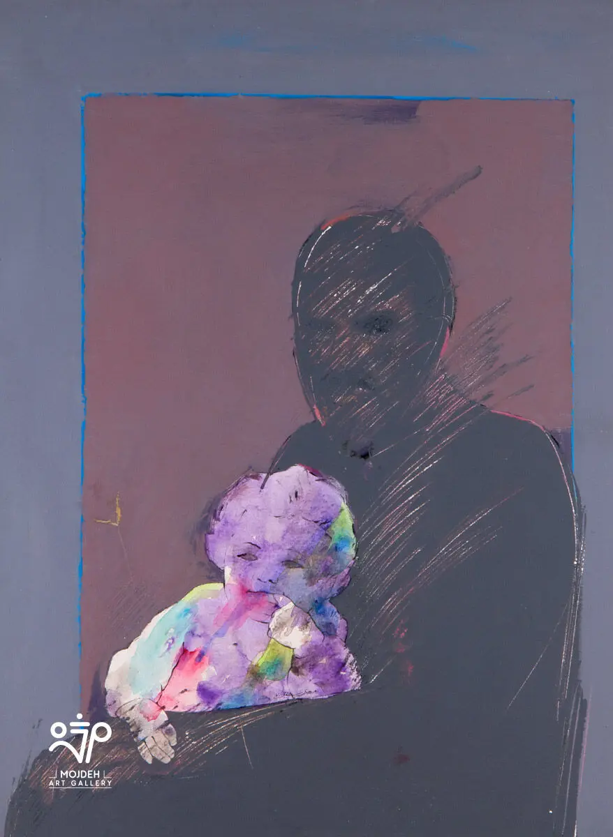 Mehdi Sahabi - 85 × 65 cm - Acrylic on canvas - 1991 - Private Collection