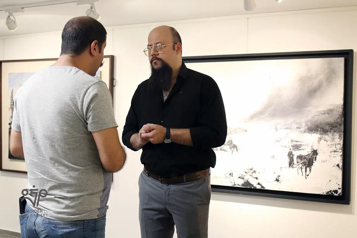 علی خالق در نمایشگاه سکوت نامحسوس  / Group Painting Exhibition Titled Intangible Silence