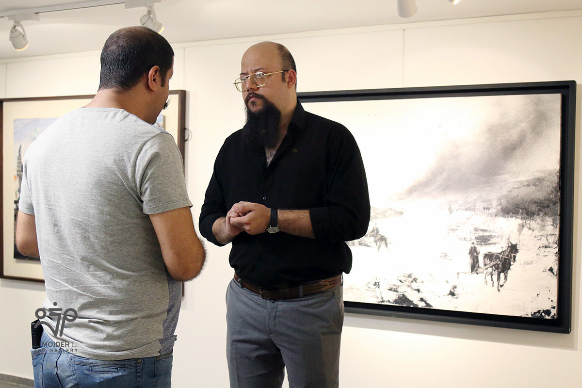 علی خالق در نمایشگاه سکوت نامحسوس  / Group Painting Exhibition Titled Intangible Silence