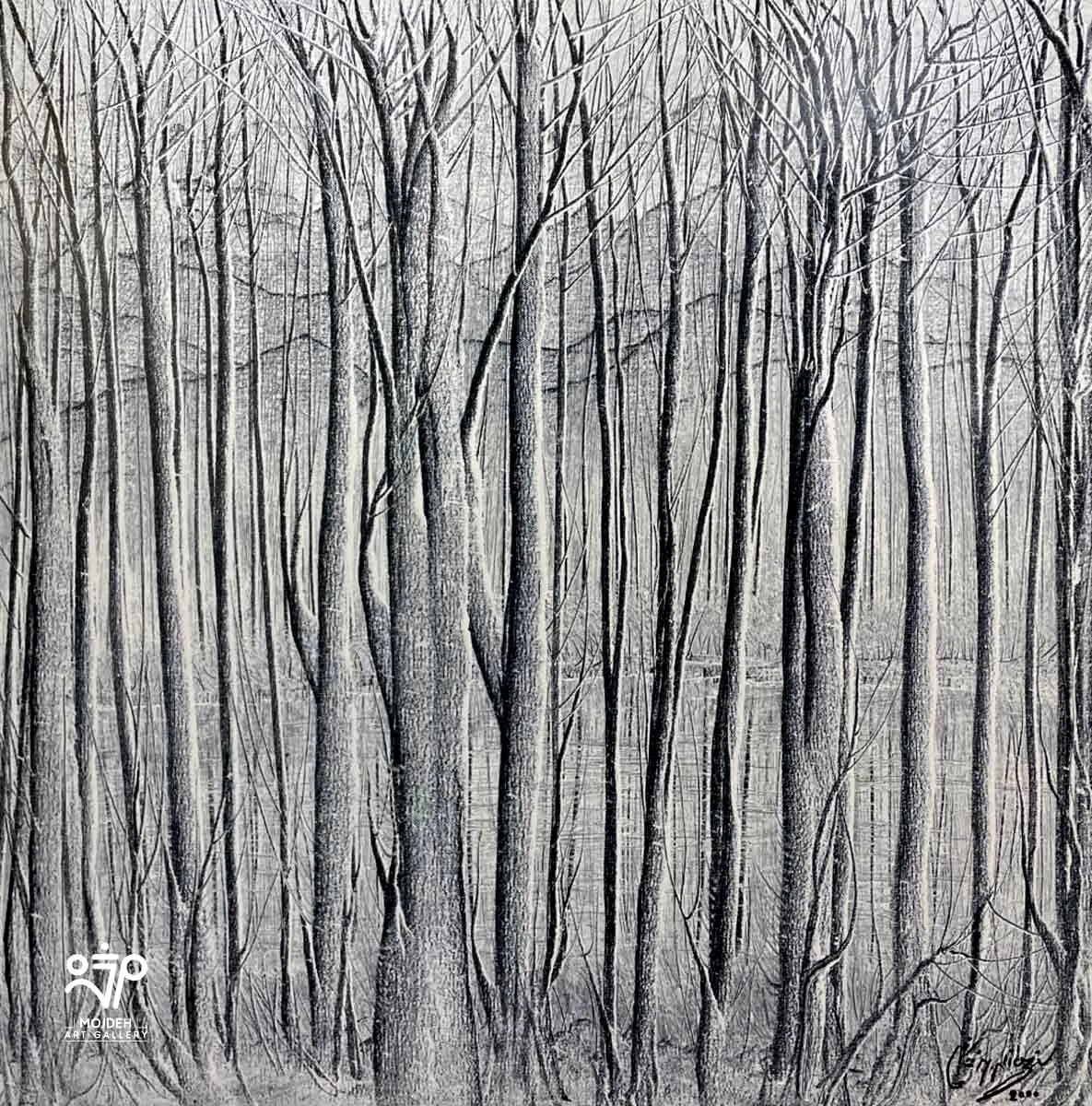 Manouchehr Niazi - 100 × 100 cm - Oil on canvas - 2000