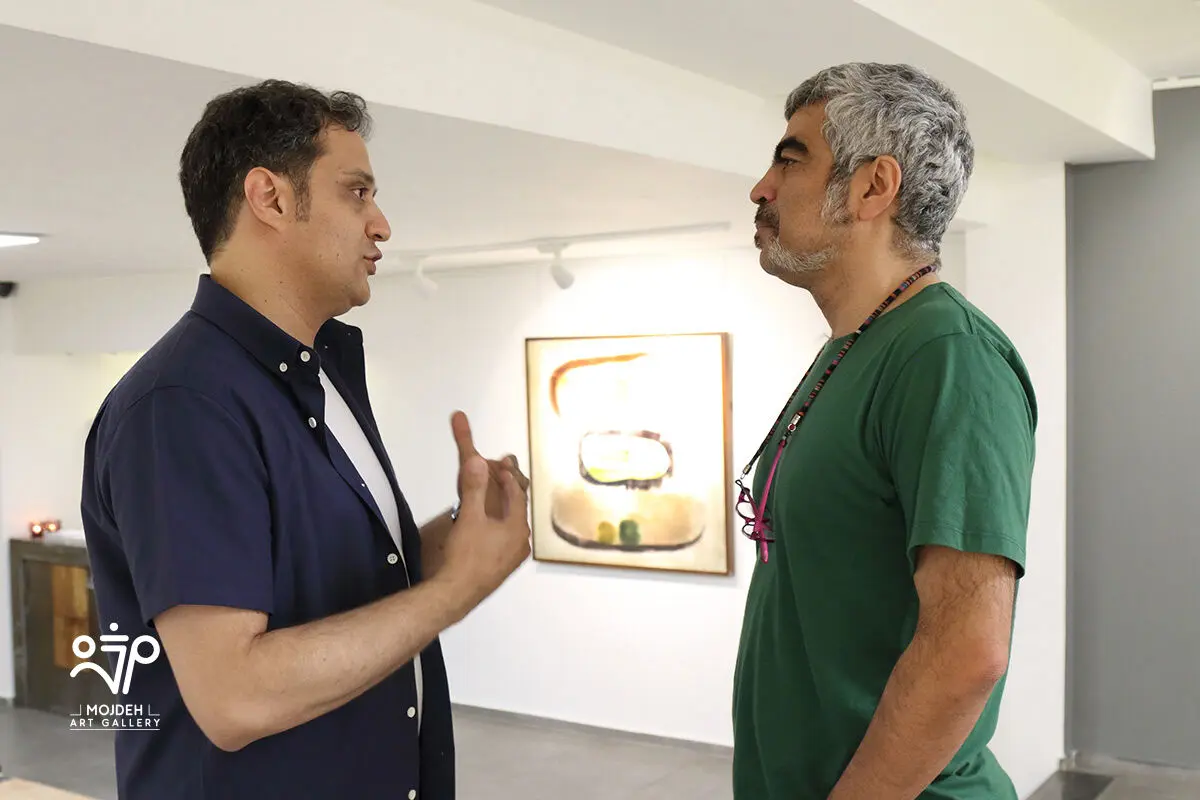 سروش صحت در نمایشگاه آثار افروز هوشنگ / Afrooz Hooshang’s Artworks Exhibition