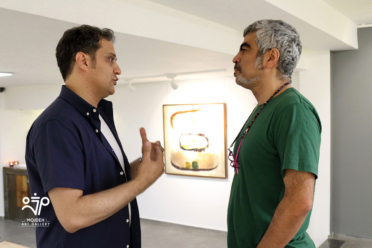 سروش صحت در نمایشگاه آثار افروز هوشنگ / Afrooz Hooshang’s Artworks Exhibition