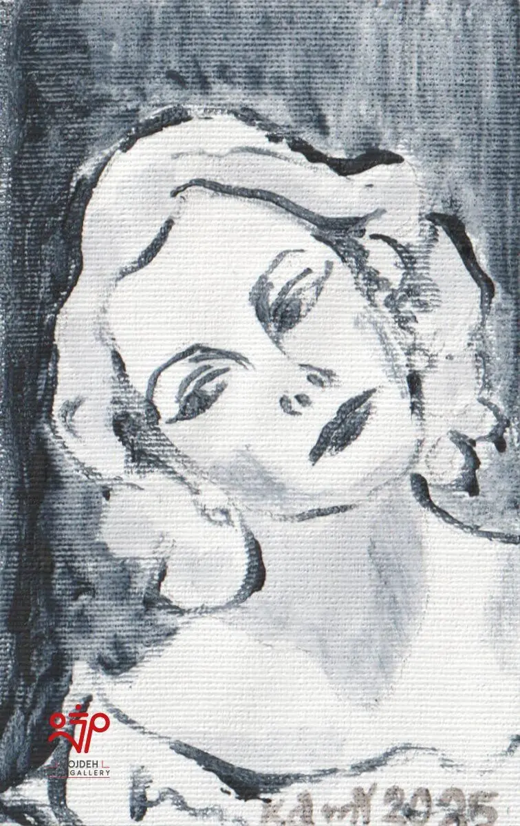 Kambiz Khodabandeh - 8 × 5 cm - Mixed media on canvas - 2025