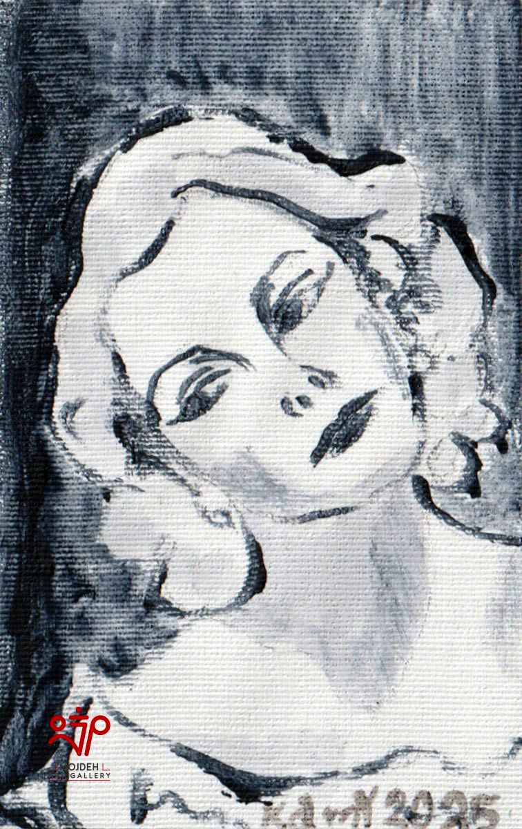 Kambiz Khodabandeh - 8 × 5 cm - Mixed media on canvas - 2025