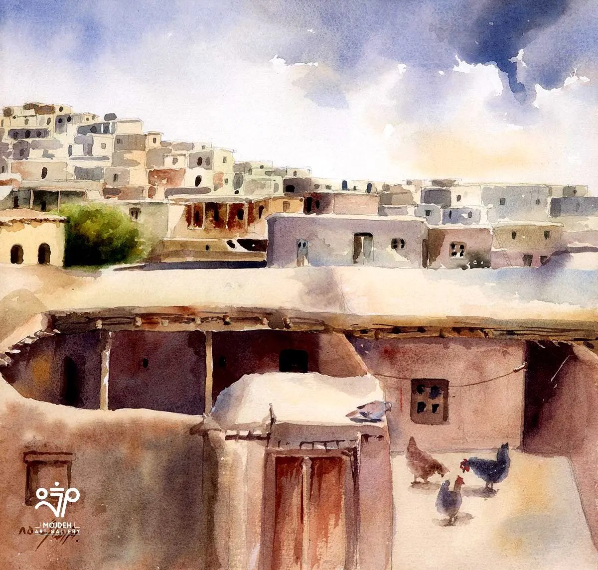 Bahman Rezaei - 34 × 36 cm - Watercolor on cardboard - 2006