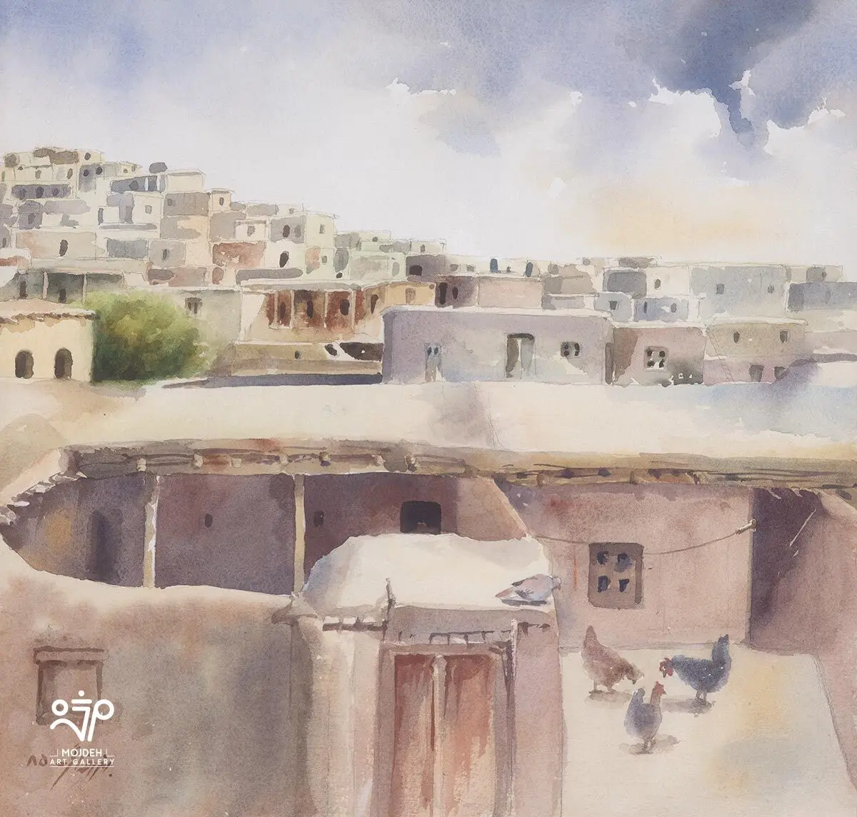 Bahman Rezaei - 34 × 36 cm - Watercolor on cardboard - 2006