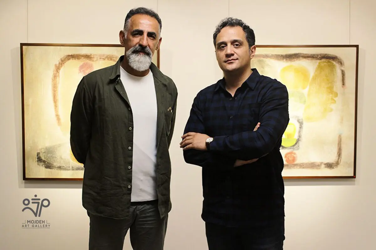 عین الدین صادق زاده در نمایشگاه آثار افروز هوشنگ / Afrooz Hooshang’s Artworks Exhibition