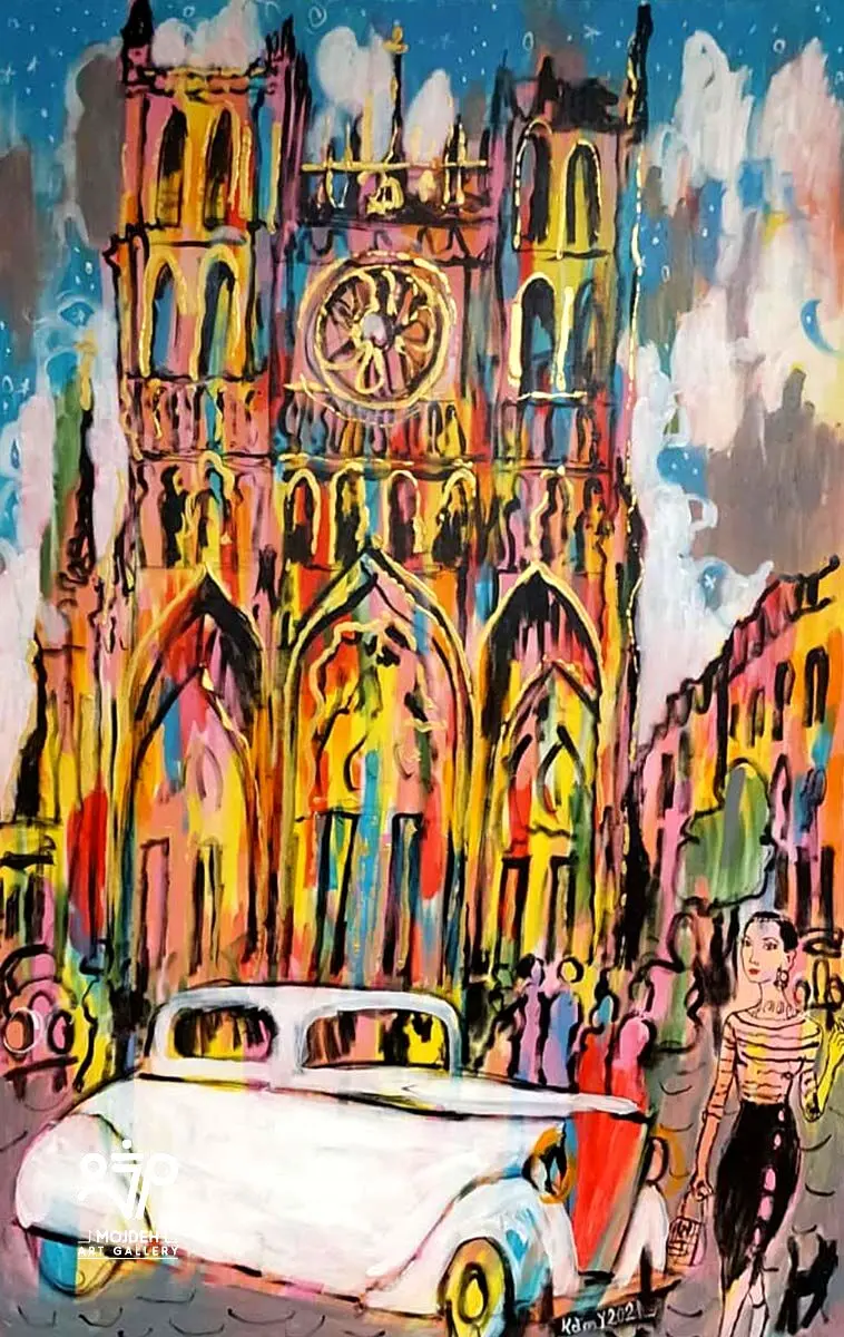 Kambiz Khodabandeh - 127 × 84 cm - Mixed media on canvas - 2021