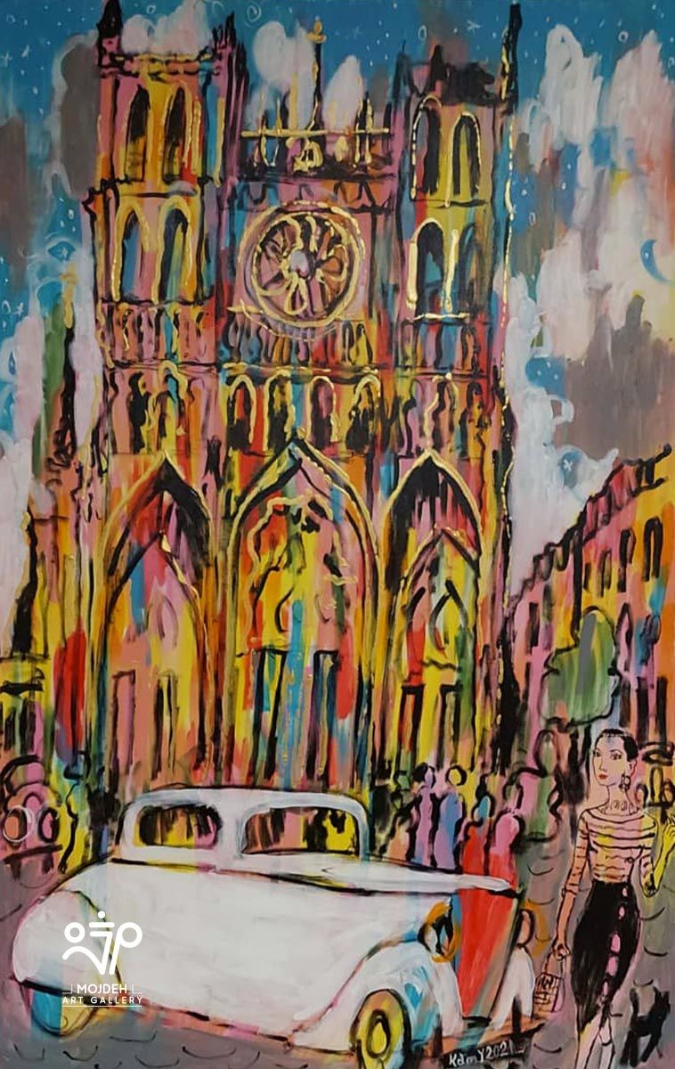 Kambiz Khodabandeh - 127 × 84 cm - Mixed media on canvas - 2021