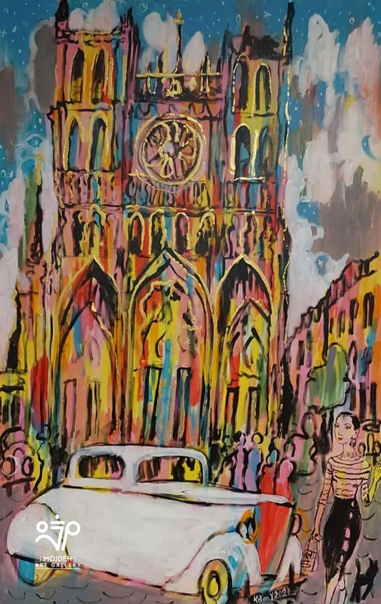 Kambiz Khodabandeh - 127 × 84 cm - Mixed media on canvas - 2021