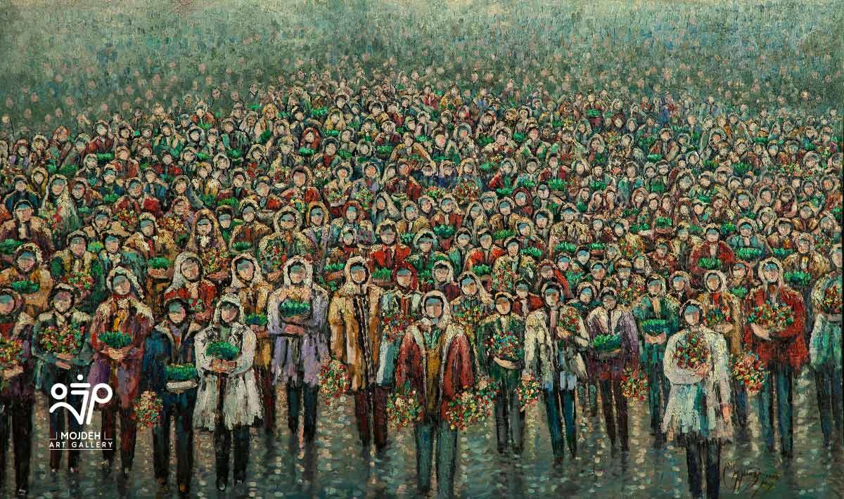 Manouchehr Niazi - 90 × 150 cm - Oil on canvas - 1993 - Private Collection