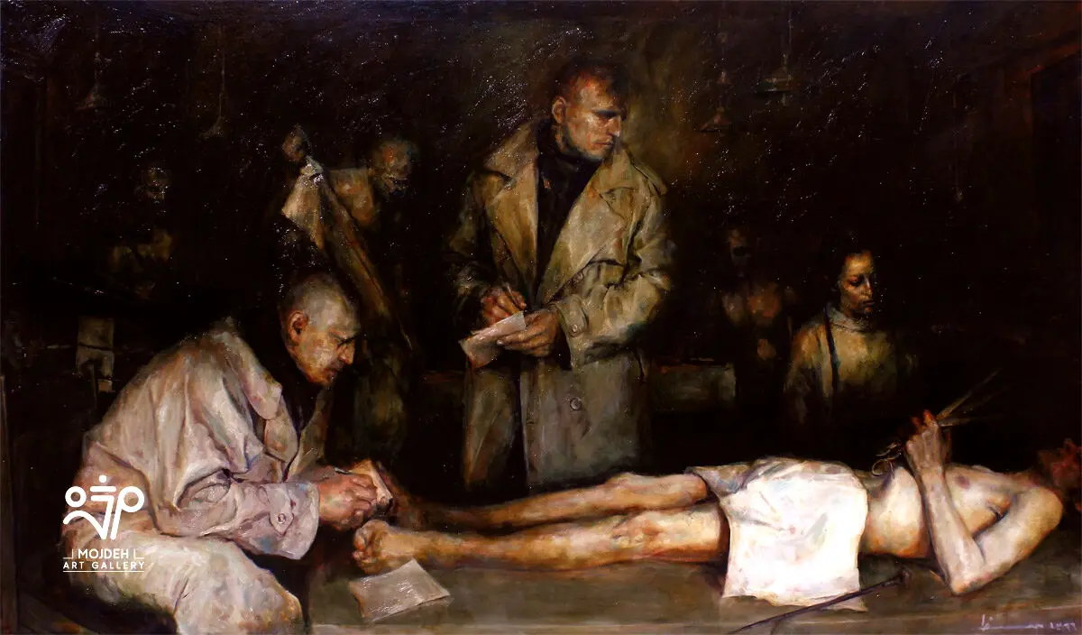 Azim Morakabatchi - Desire to Be - 140 × 240 cm - Oil on canvas - 2018