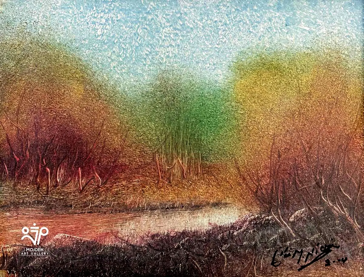 Manouchehr Niazi - 30 × 40 cm - Oil on canvas - 2004