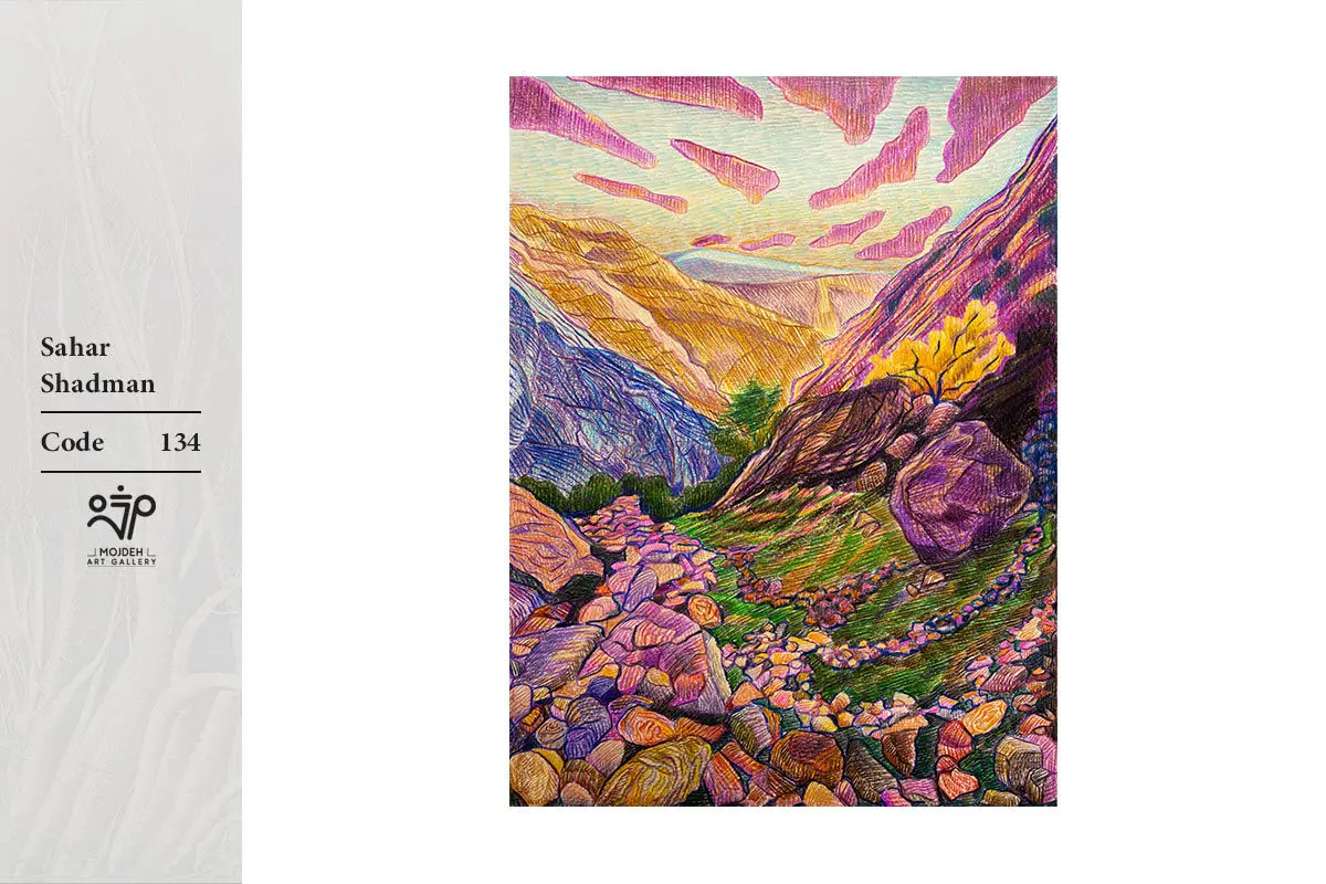 Sahar Shadman - 50x35 cm - Colored pencil on cardboard - 2024