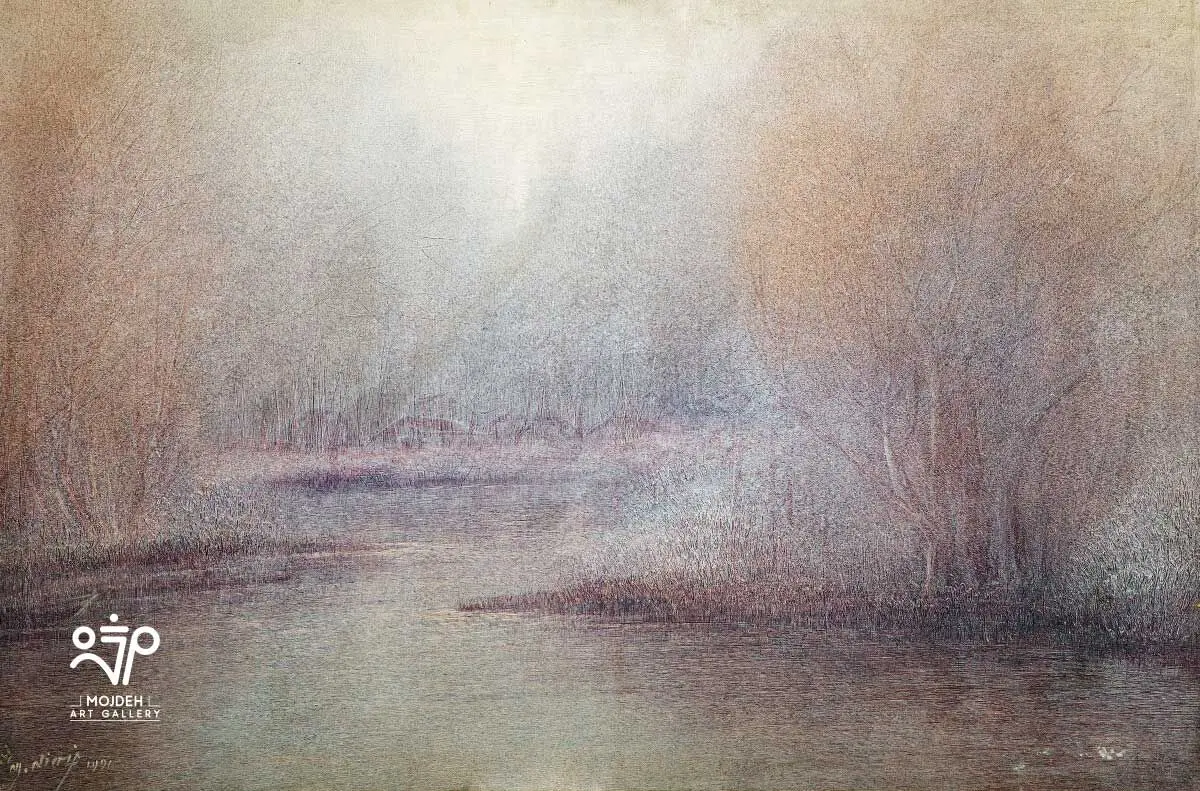 Manouchehr Niazi - 60 × 90 cm - Oil on canvas - 1991 - Private Collection