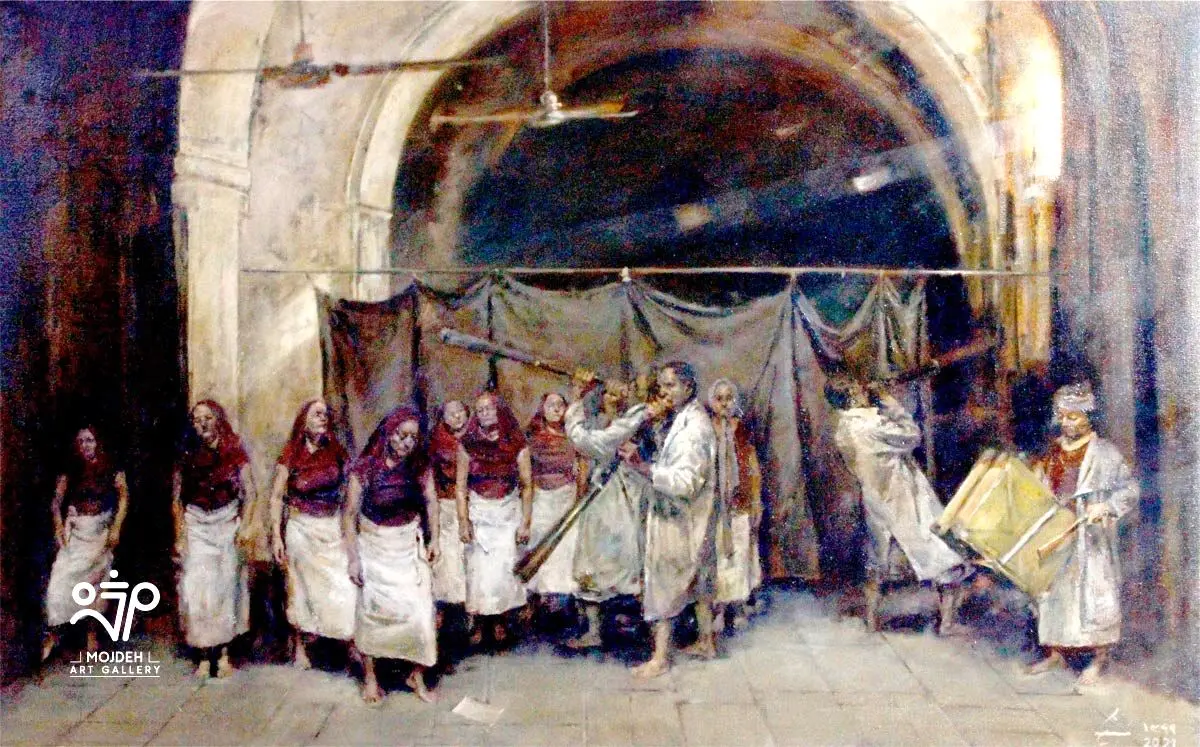 Azim Morakabatchi - Banished - 80 × 130 cm - Oil on canvas - 2021
