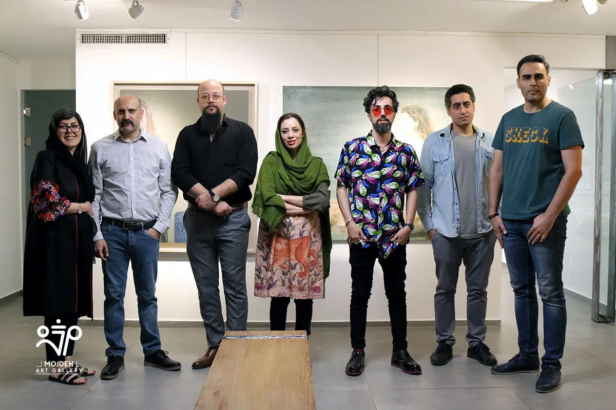 سعید احمدزاده، احسان نصری، حمیده حجار، علی خالق، مسعود کشمیری و مژده طباطبائی / Group Painting Exhibition Titled Intangible Silence