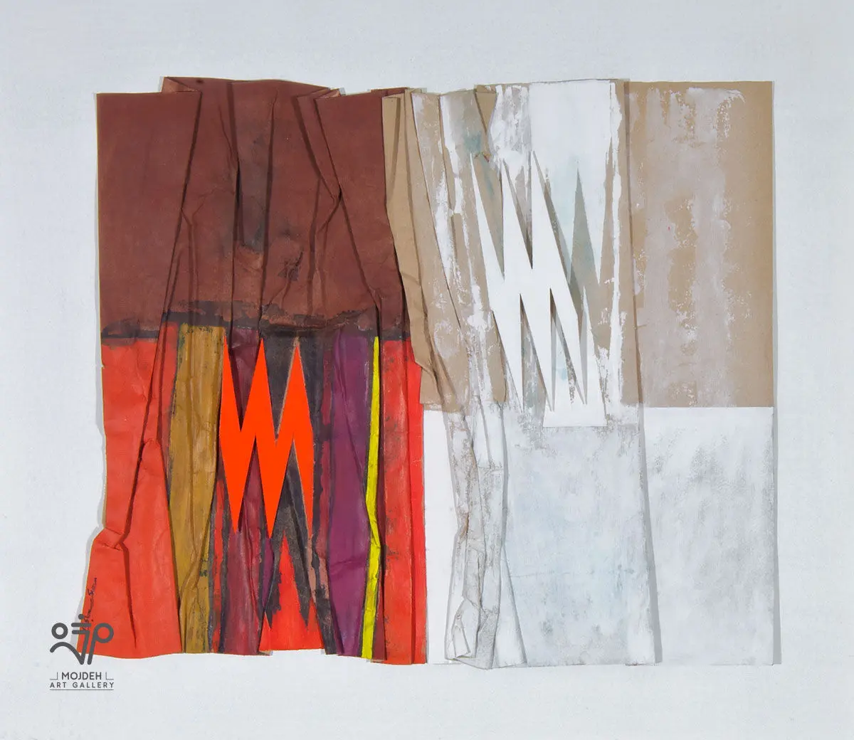 Mehdi Sahabi - 60 × 70 cm - Mixed Media on cardboard - 1999