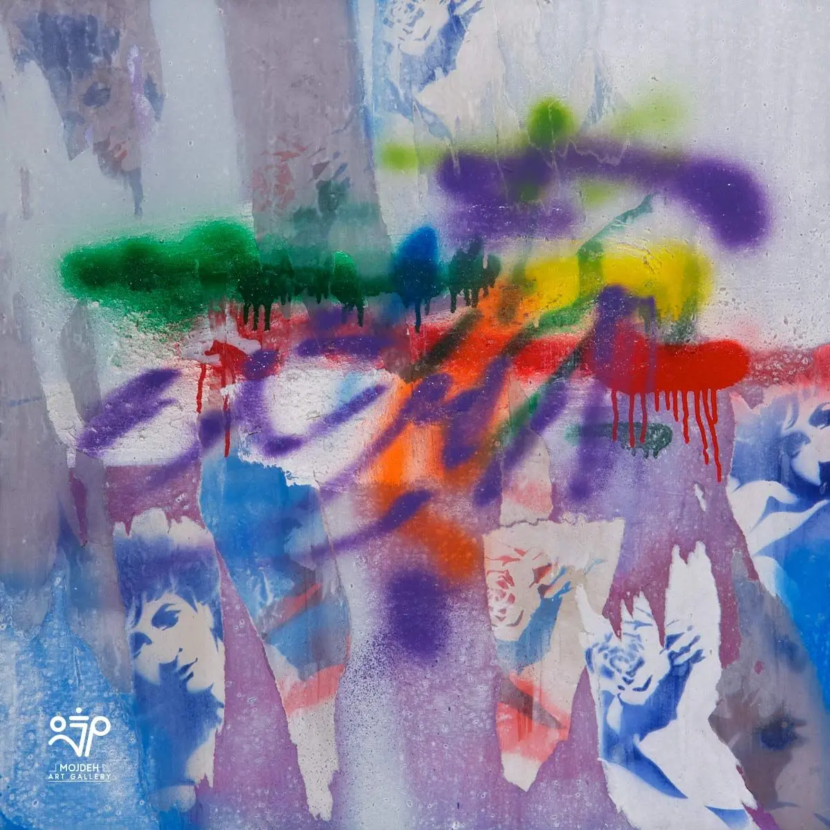 Mehdi Sahabi - 80 × 80 cm - Mixed media on canvas