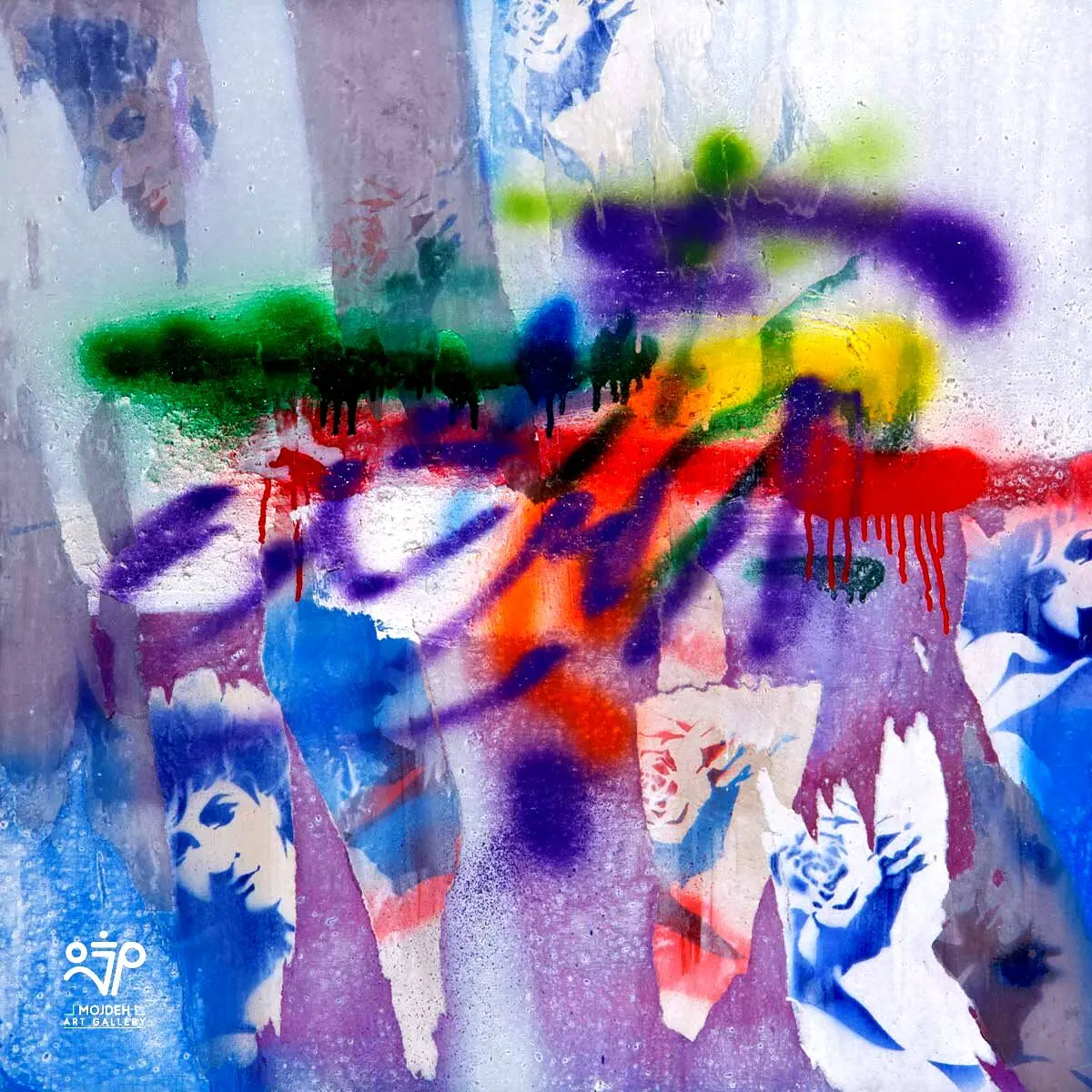 Mehdi Sahabi - 80 × 80 cm - Mixed media on canvas
