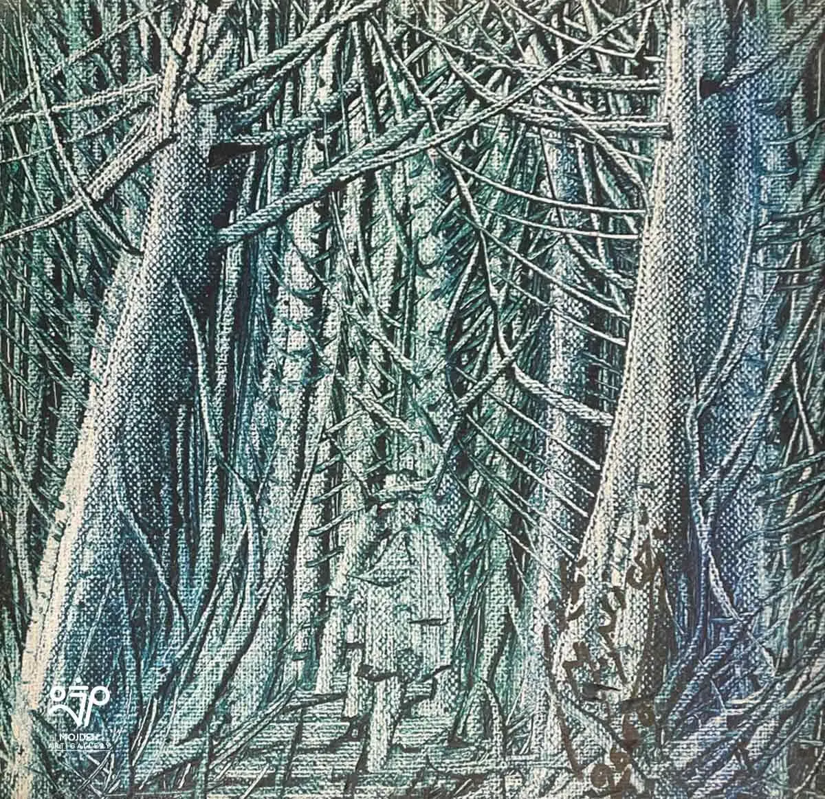 Manouchehr Niazi - 20 × 20 cm - Oil on canvas - 2000 