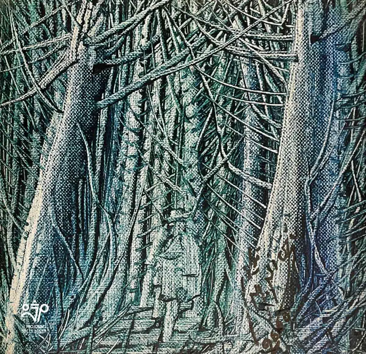 Manouchehr Niazi - 20 × 20 cm - Oil on canvas - 2000 
