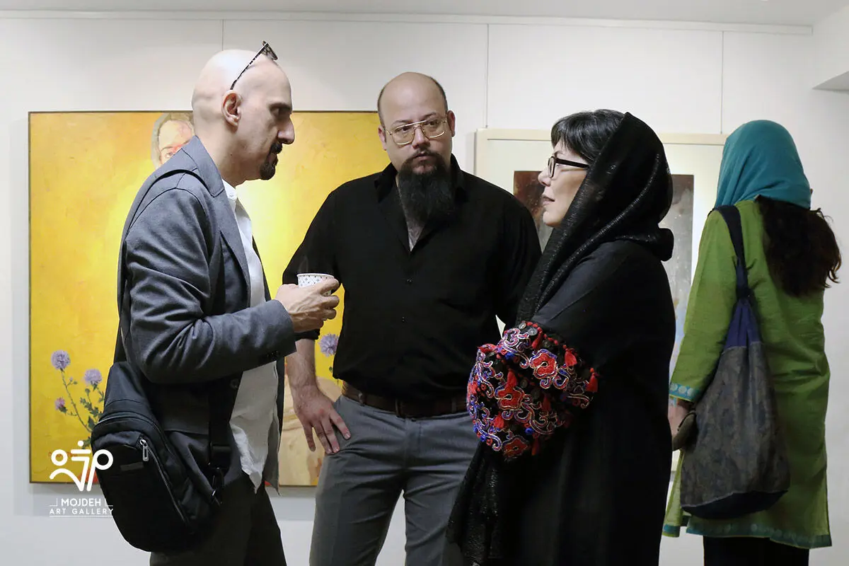 مژده طباطبائی، بهنام کامرانی و علی خالق در نمایشگاه سکوت نامحسوس  / Group Painting Exhibition Titled Intangible Silence