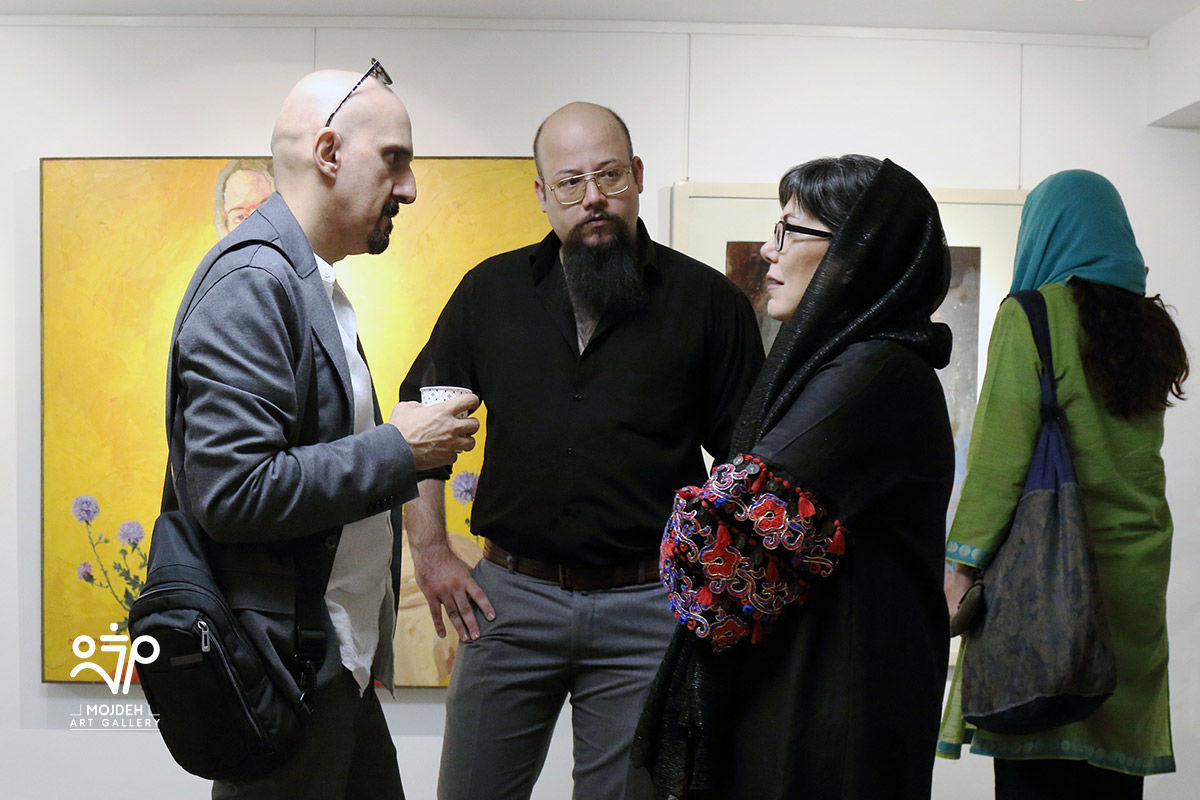 مژده طباطبائی، بهنام کامرانی و علی خالق در نمایشگاه سکوت نامحسوس  / Group Painting Exhibition Titled Intangible Silence