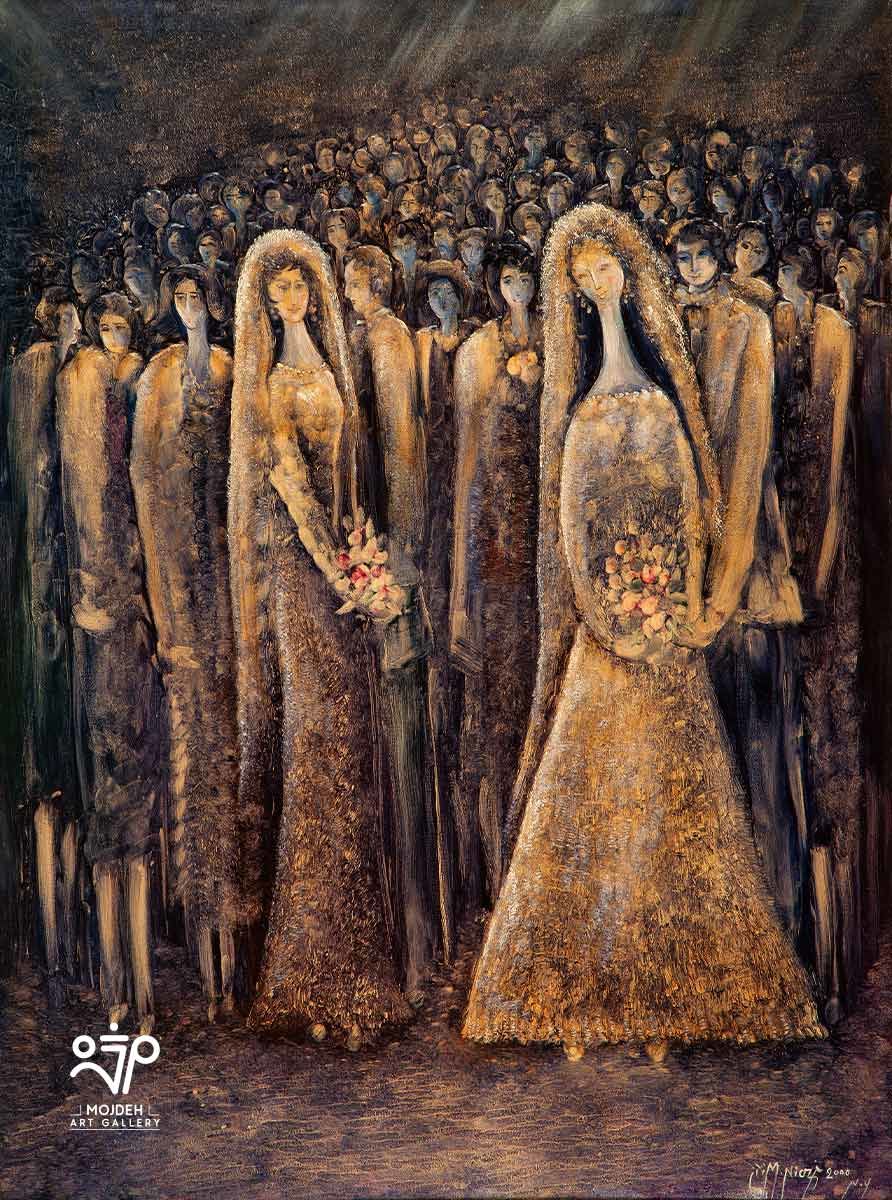 Manouchehr Niazi - Artist’s dream - 120 × 90 cm - Oil on canvas - 2000 - Private Collection