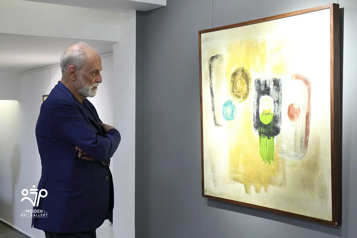 آیدین آغداشلو در نمایشگاه آثار افروز هوشنگ / Afrooz Hooshang’s Artworks Exhibition