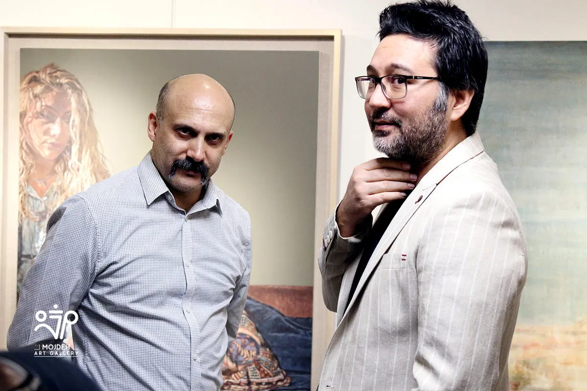 اوژن شیر اوژن و مسعود کشمیری در نمایشگاه سکوت نامحسوس  / Group Painting Exhibition Titled Intangible Silence