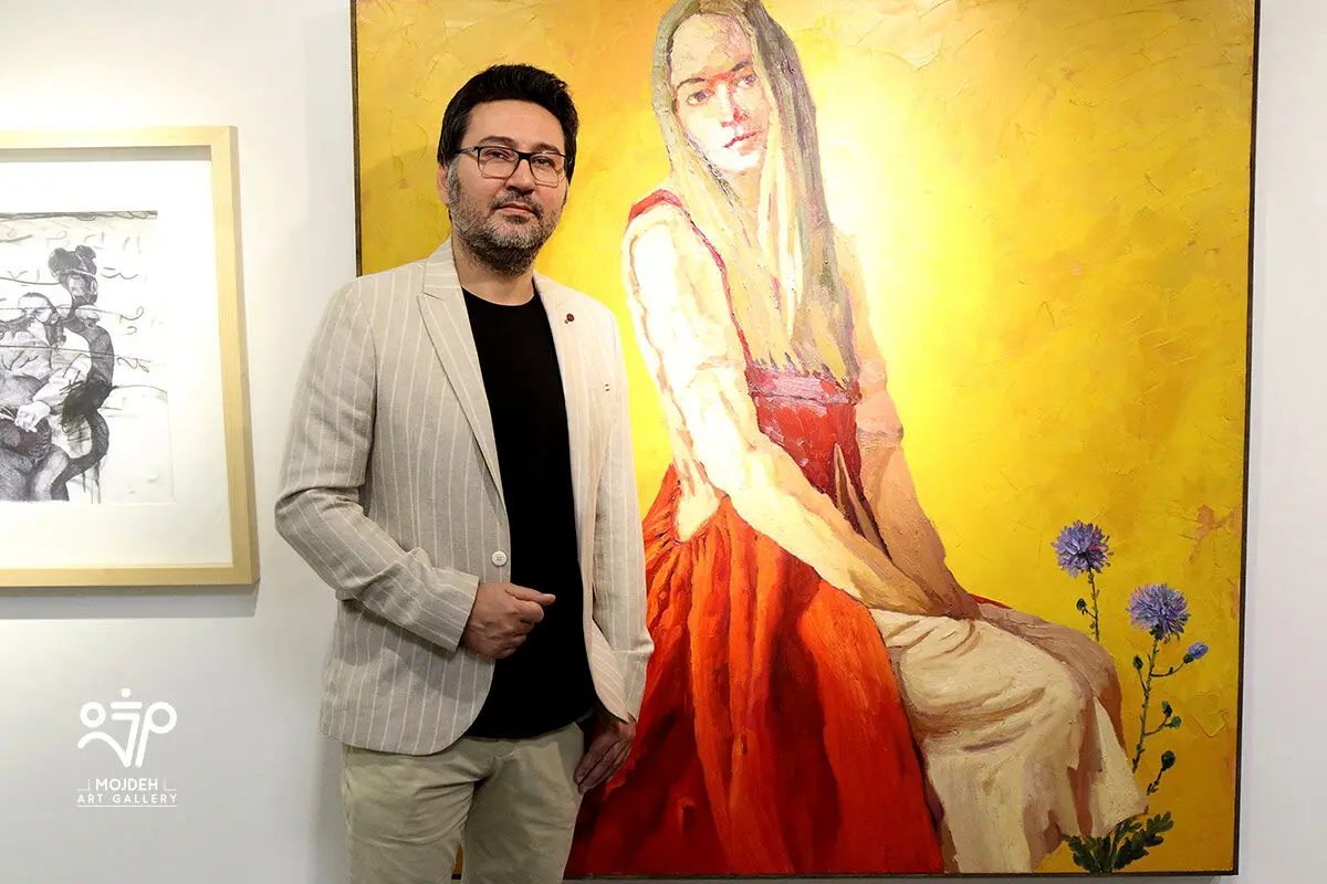 اوژن شیر اوژن در نمایشگاه سکوت نامحسوس  / Group Painting Exhibition Titled Intangible Silence