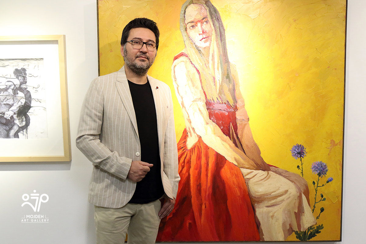 اوژن شیر اوژن در نمایشگاه سکوت نامحسوس  / Group Painting Exhibition Titled Intangible Silence