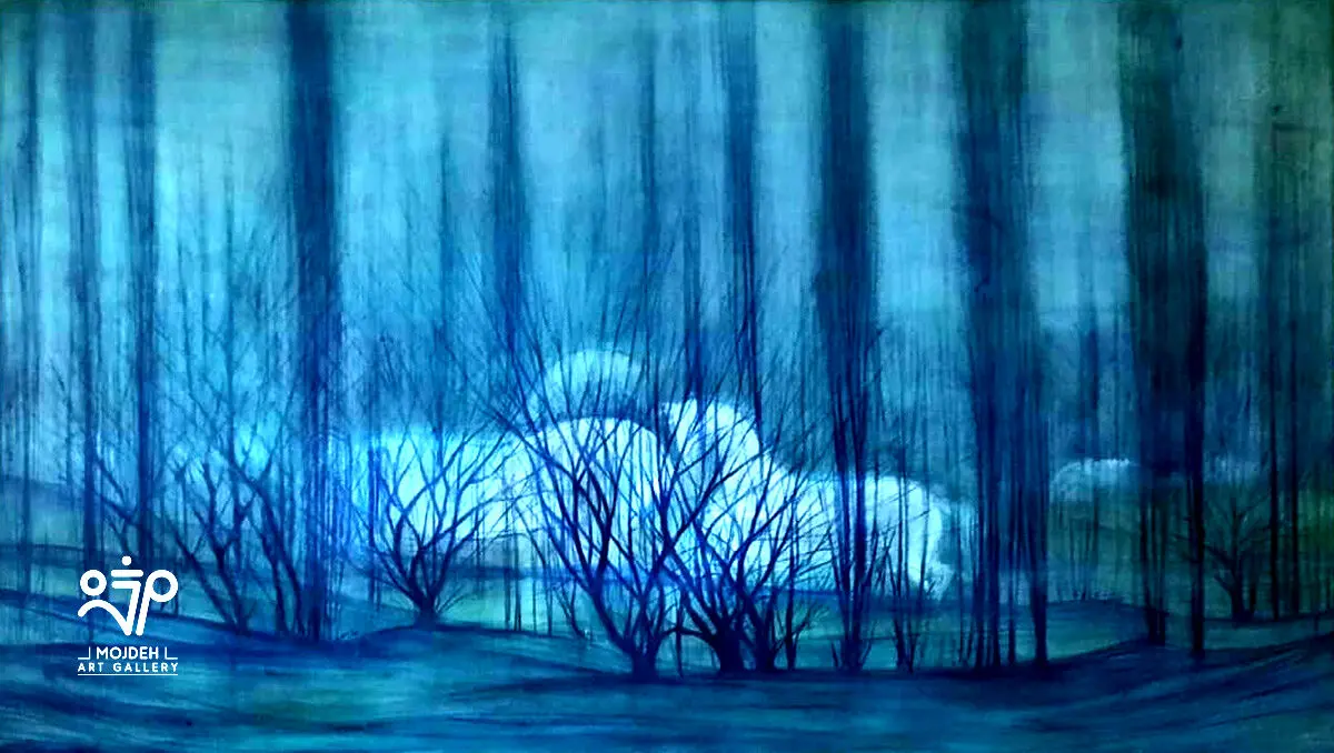 Hossein Mahjoubi - 85 × 130 cm - Oil on canvas - 1970