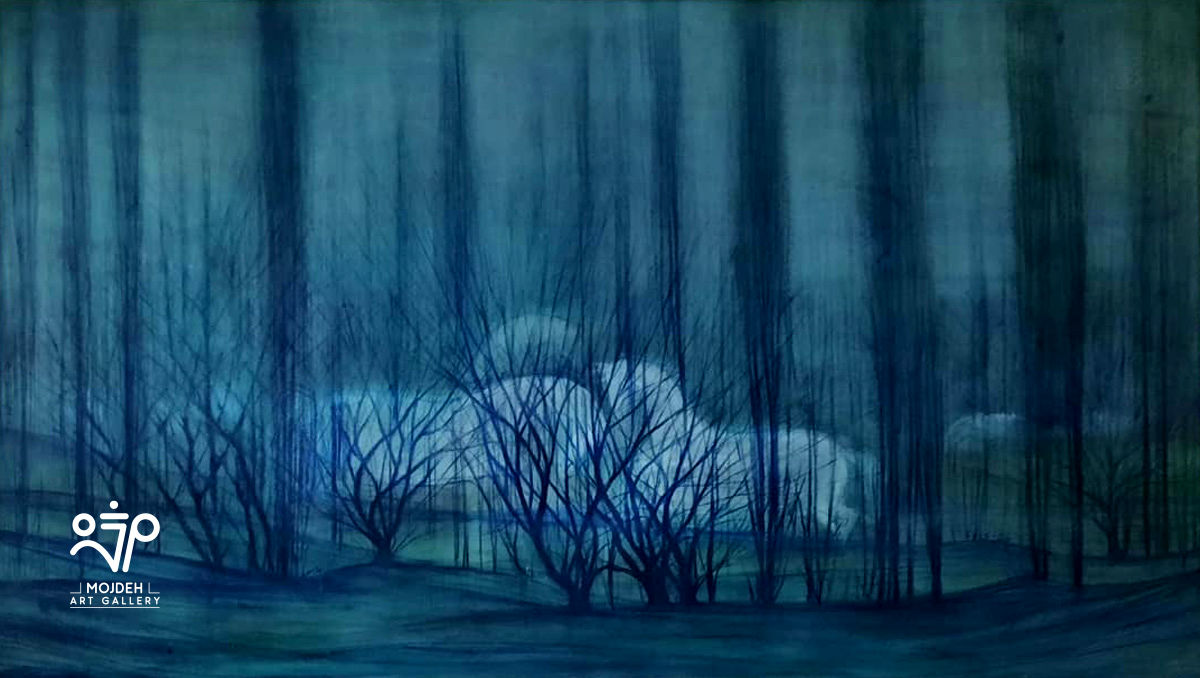 Hossein Mahjoubi - 85 × 130 cm - Oil on canvas - 1970
