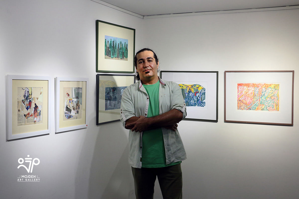 روزبه دبیری هنرمند نمایشگاه گروهی ازدحام / Rouzbeh Dabiri